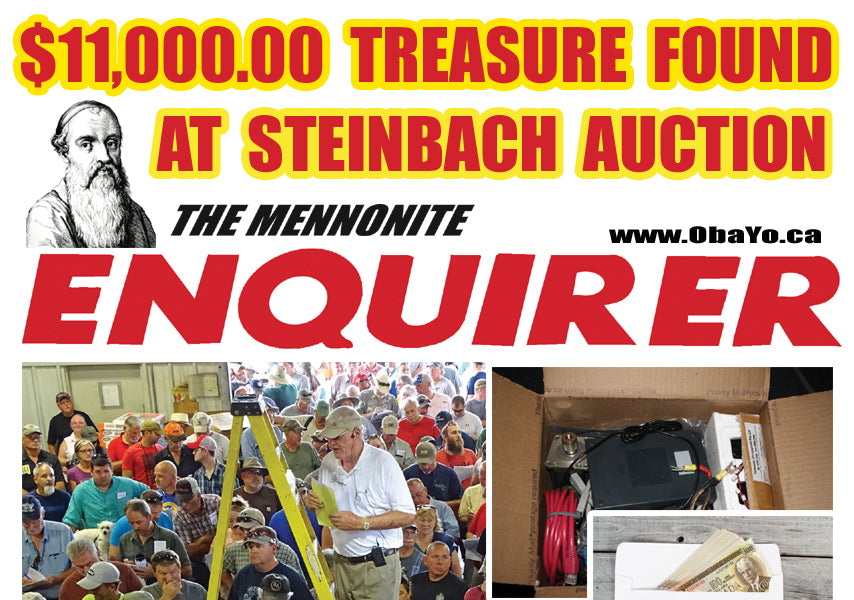 Steinbach man finds $11,000.00 in a $5 auction junk box!