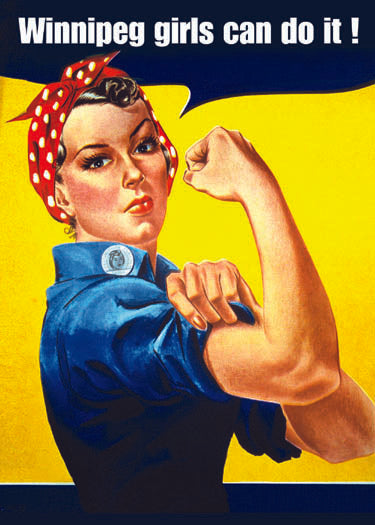 Winnipeg Girls Can Do It - Fun Birthday Card