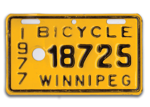 Keep on Peddlin! Winnipeg Bike Plate