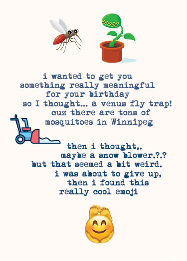 A "Really Meaningful" Fun Winnipeg Birthday Card