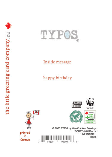 A "Really Meaningful" Fun Winnipeg Birthday Card