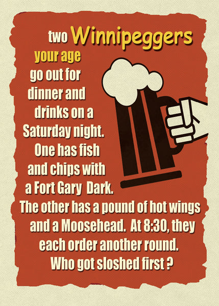 Two Winnipeggers - Winnipeg Fun Birthday Card
