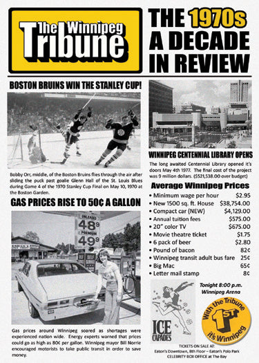 The Winnipeg Tribune 1970s Nostalgic Birthday