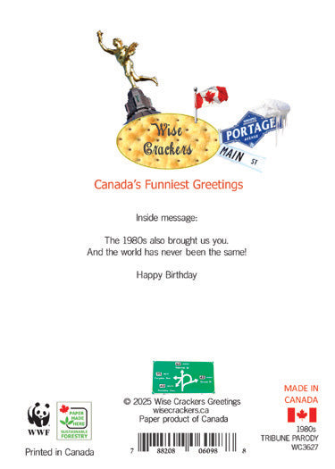 The Winnipeg Tribune 1980s Nostalgic Birthday