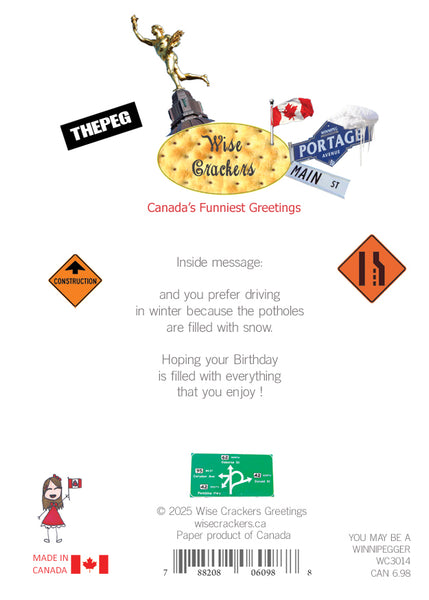 You May Be A Winnipegger If - Fun Birthday Card