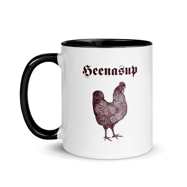 Heenasup Ceramic Mug With Inside Color Accent