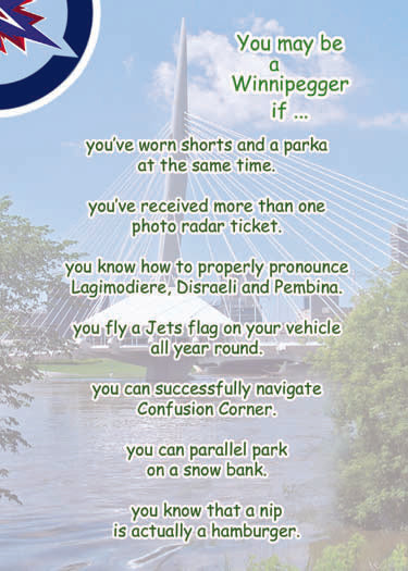 You May Be A Winnipegger If - Fun Birthday Card