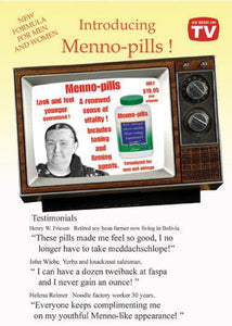 Menno Pills - Funny Mennonite Birthday - ObaYo.ca