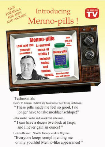 Menno Pills - Funny Mennonite Birthday - ObaYo.ca