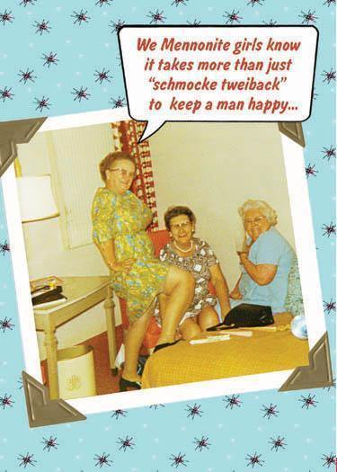 Schmocke Tweiback - Funny Mennonite Birthday Card - ObaYo.ca