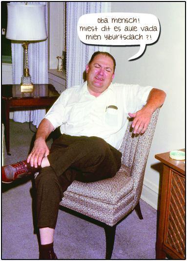 Crusty Mennonite - Funny Mennonite Birthday Card - ObaYo.ca