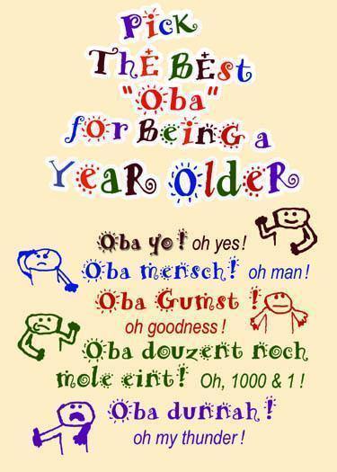 Best Oba For Your Birthday - Funny Mennonite Birthday Card - ObaYo.ca