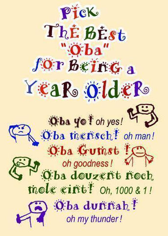 Best Oba For Your Birthday - Funny Mennonite Birthday Card - ObaYo.ca