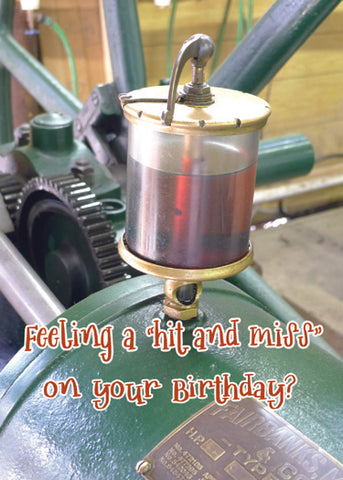 Hit and Miss -Farm/Tractor Funny Birthday Card