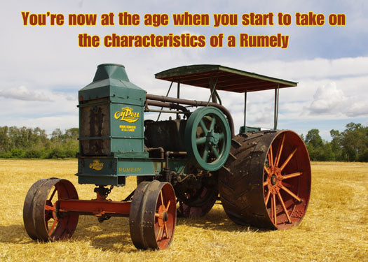Traits of Rumely - Farm/Tractor Fun Birthday Card