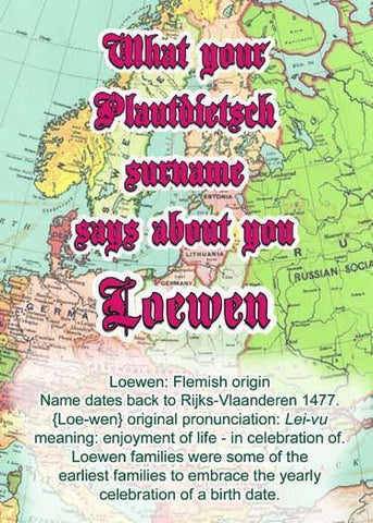 Lowen - What your Plautdietsch surname says about you - ObaYo.ca