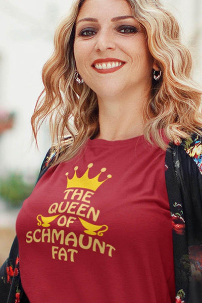 Queen Of Schmaunt Fat Fun Mennonite Premium Smart Fit T - ObaYo.ca