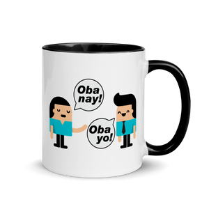 Oba Nay Oba Yo Mug Ceramic Mug with  Inside Color Accent - ObaYo.ca